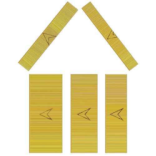 23 Gauge Pin Nails Headless Pinner Nails for 23 GA Pneumatic & Electric Pinners or Pin Nailer or Pin Nail Gun, Great for Fine Woodworking & Trim Jobs (3/8"+1/2"+5/8"+13/16"+1"-5000PCS)