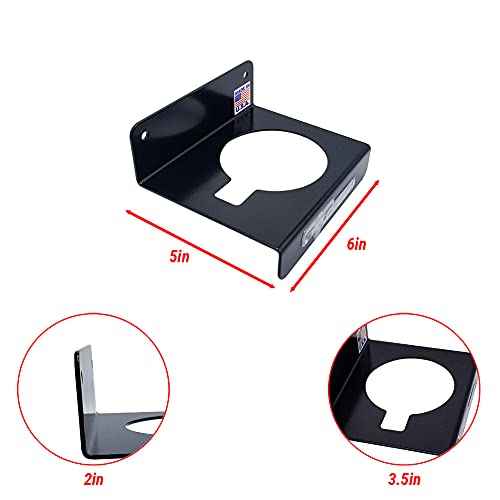 Pit Posse PP107BK Ratio Measuring Cup Caddie Caddy Holder - Made in USA - Garage Enclosed Trailer Shop Automotive Race Car Accessory Aluminum Storage Organizer Includes Mounting Hardware (Black)