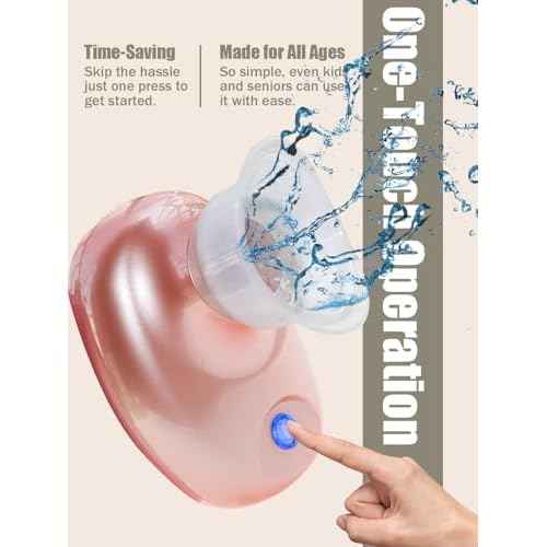 Electric Eye Wash Station, 2 Mode Gentle/Deep Eye SPA Automatic Eye Wash Cup Bath Machine Eye Washer Silicone Lab Eye Flush Cup Eye Rinse Travel Relief Dry Eyes Cleaning Eye Dust Makeup Irritants