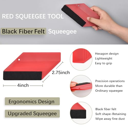MelunMer Peel and Stick Wallpaper Smoothing Tool Kit Removable Wallpaper Self Adhesive Contact Paper Application Tools Hanging Vinyl Backsplash Clean Window Film