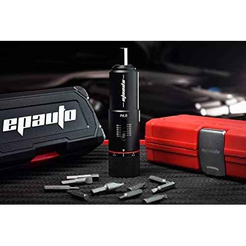 EPAuto Manual Wrench Screwdriver for Firearms | Bike Gears, 10-65 in/Lbs - 10 Bits, Black