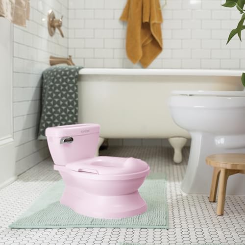 Ingenuity My Size Potty Pro in Pink, Infant Potty Training Toilet, Lifelike Flushing Sound, for Ages 18 Months, Up to 50 Pounds