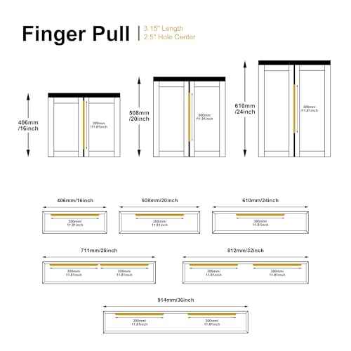 Satanga Edge Finger Tab Pull for cabinets Kitchen Concealed Drawer pulls Aluminum Flat Hidden Back Mount Door Handle for Home Pack of 10 Modern Brushed Nickel 11.81" Overall Length Easy Installation
