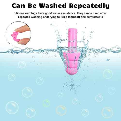 Tondiamo 150 Pairs Ear Plugs Bulk Individually Wrapped Silicone Ear Plugs with Carry Case Soft Reusable Noise Cancelling Earplugs for Sleeping Swimming Concerts Shooting Noise Reduction(Multicolor)