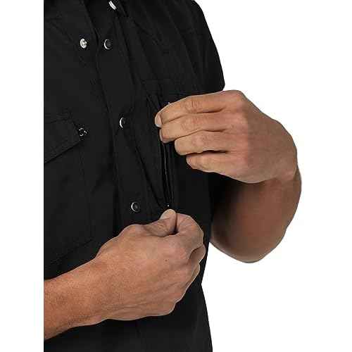 Wrangler 112323744 Mens Black Performance Shirt
