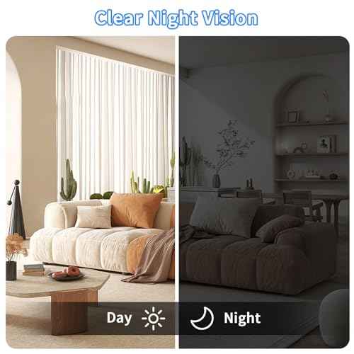4K Small Security Camera for Home, Pets Cat Dog Camera, Indoor Cameras with Bluetooth Speaker, Nanny Camera Clock with Night Vision and Motion Detection