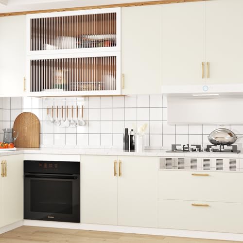 WESTICK Cream White Wood Contact Paper Self Adhesive White Wood Grain Wallpaper Peel and Stick Countertops Waterproof Beige Wooden Vinyl Wrap for Kitchen Island Tables Cabinets Drawers 15.8" x 80"