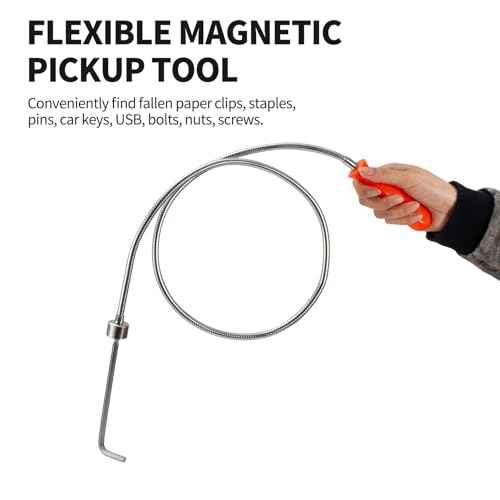 Flexible Magnetic Pickup Tool Bendable Retrieve Stick - Extendable to 44¡±20LB Pull, Useful for Hard-to-Reach Place, Sink Drains Mechanic Automotive