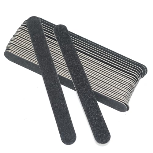 Double Sided Sanding Stick Black 100/180 Grit 17.8cm Manicure Nail File Double Sided Sanding Stick Polishing Stick Sandpaper Stick Wooden Sanding Tools Craft Accessories