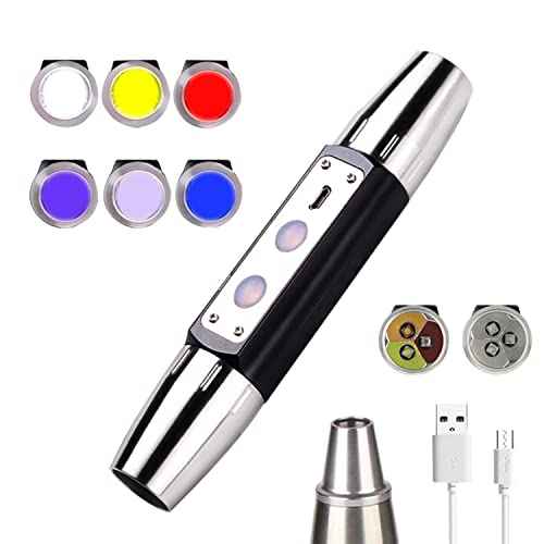 USB Rechargeable Six LEDs Expert Jade Appraisal Flashlight, Jewelry Flashlight £¬red Light£¬Jewelry Appraisal Gemstones Diamond.
