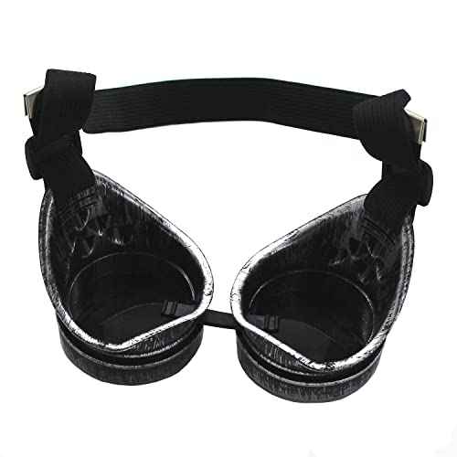 WEICHUAN Vintage Steampunk Goggles Mad Scientist Goggles Cosplay Punk Glasses for Adult, Women, Men Halloween Costume