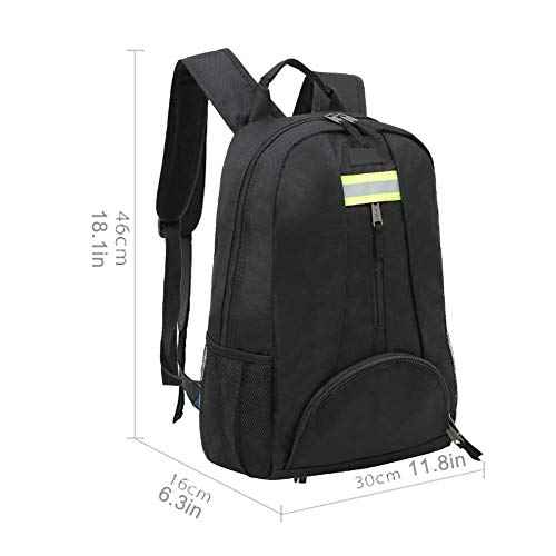 QEES Heavy Duty Tool Backpack, 1680D Oxford Cloth, Electrician's Bag With Durable Handles & Straps