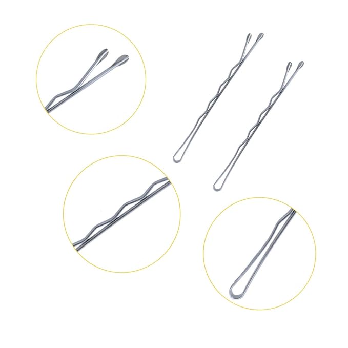 YINGFENG 220PCS 2.76 Inch Silver Bobby Pins for Women, Large Bobby Pins with Box, Reusable Non Slip Hair Pins, Great for Thick Hair