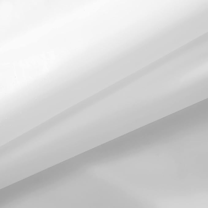 Barossa Design White Shower Curtain Liner - Premium PEVA, BPA & PVC Free, No Chemical Smell, Lightweight Shower Curtain with 3 Magnets, Metal Grommets - White, Standard Size