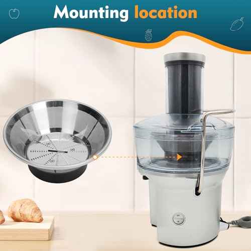 BR-1 Mesh Filter Basket Compatible with Models JE95XL, JE98XL, BJE200XL Juicers, SP0010662 Blender Basket Assembly - Ready to Use Mesh Bowl, Upgraded Titanium-coated Blades and Base