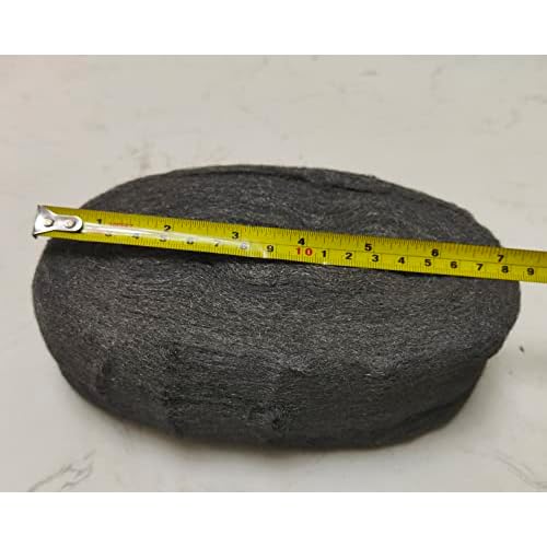Grade #0000 Steel Wool 22FT Roll for Cleaning, Remove Rust, Buffing Wood and Metal Finishes, Fill Fabric DIY Kit (1 Roll)
