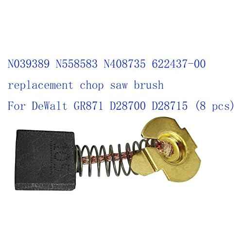 N039389 N558583 N408735 622437-00 replacement chop saw brush For DeWalt GR871 D28700 D28715 (8 pcs)