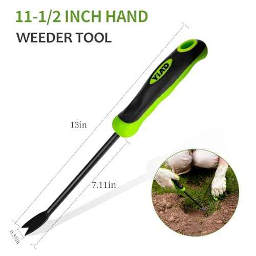 Dandelion Weed Puller Tool, Weed Puller Tool with Ergonomic Handle Garden Weed Remover Tool for Planting, Dandelion Puller Flower and Vegetable Care in Lawn Garden Yard