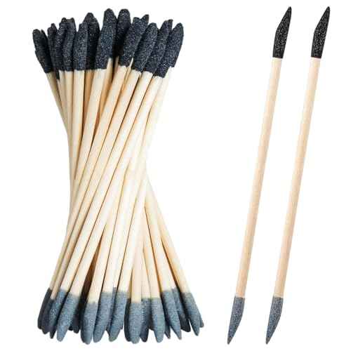 20 Pcs Sanding Sticks Double-End Polishing Tools, Fine Detailing Sticks for Tight Spaces, Plastic Models & Wood Hobby, 150/280 Grit, 5.4 x 0.2 Inch