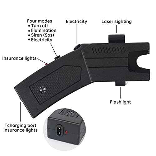 EXOGUN Stun Gun,Flashlight Stun Guns with Safety Disable Pin.Wall Charger Included