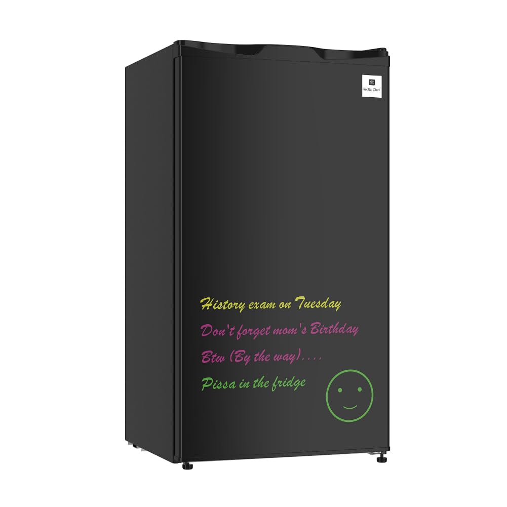 ARCTIC CHEF MINI FRIDGE, 3.2 cu. ft, Black Eraser BOARD