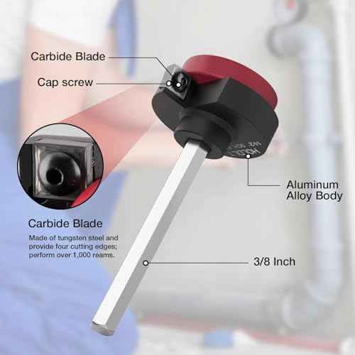 3Pcs PVC Pipe Reamer Kit Compatible with 1-1/2inch,2inch, 3inch PVC Pipe. PVC Fitting Saver for Water Lines, Drain Lines, and Vent Lines - Plumbing Tool for Pipe Cutting - Clean Ream Extreme