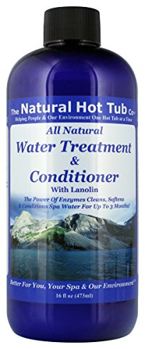 The Natural Hot Tub Company Water Treatment & Conditioner (16oz) – Natural Enzyme Spa Clarifier Softens Skin, Stabilizes pH & Keeps Water Clear for 3 Months – Eco Friendly Solution