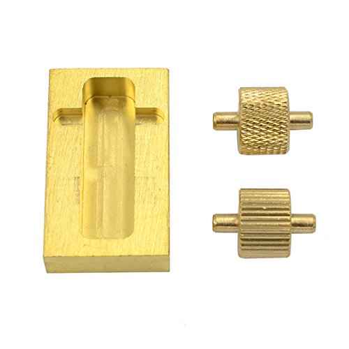 DGOL Leather Craft Brass Oil Painting Box Plus 2 Rollers DIY Mini Leather Edge Paint Tool
