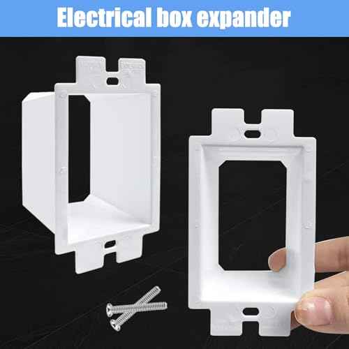 50PCS BE1-2 Electrical Outlet Box Extenders with 100PCS Screws, (1-Gang)Electrical Power Outlet Box Extender£¬Single Gang Box Extender Electric Box Extender 1 Gang Power Switch Receptacles Accessories