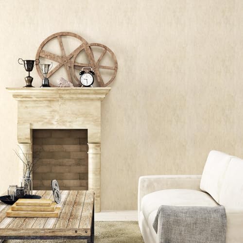 Matte Beige Granite Wallpaper Peel and Stick Countertops Marble Contact Paper for Kitchen Bathroom Waterproof Self Adhesive Granite Vinyl Countertop Covers Backsplash Walls Film 15.75"x78"