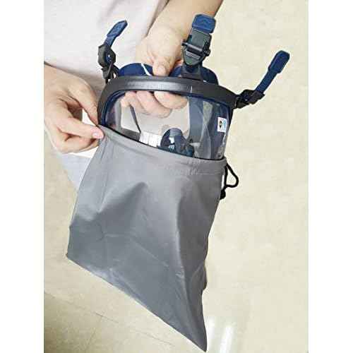 3 Pack Respirator Mask Drawstring Bag High-Density Waterproof Material Respirator Storage Bag