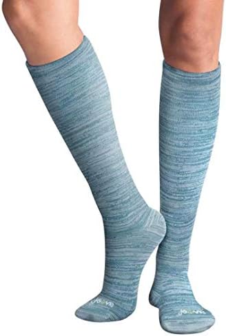 ja vie JAVIE 80% Merino Wool Ultra Soft 15-20mmHg Graduated Compression Socks for Women & Men