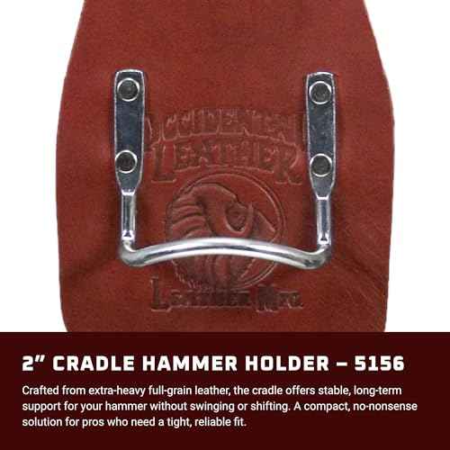 Occidental Leather 2¡± Cradle Hammer Holder - Accepts 2¡± Work Belt - Made in USA