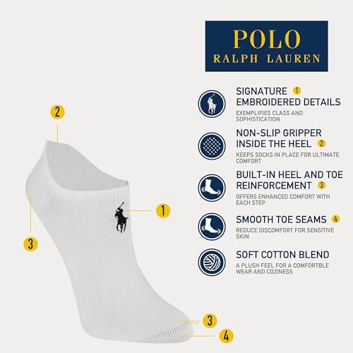 POLO RALPH LAUREN Women's Performance Cotton Liner Socks (6-Pack)