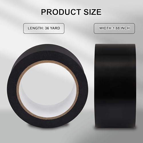Corrosion Protection Pipe Tape for Drain Pipe, Metal & Electrical Piping Weatherproof PVC Pipe Wrap Insulation Tape for Outdoor, Underground Pipe Duct Anti-Corrosion & Protection, 1.88 IN X 36 Yds