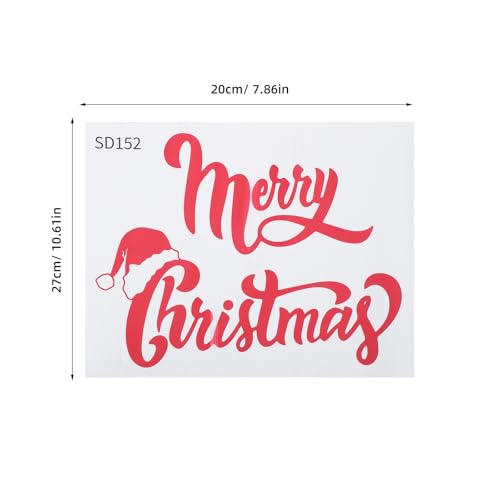 ULTNICE Merry Christmas Wall Sticker, Peel and Stick Christmas Tree Wall Decal Removable Snowflake Wallpaper for Christmas Party Supplies