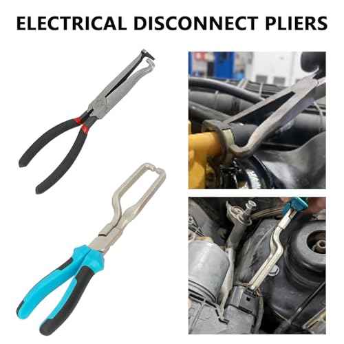 DPTOOL Hose Clamp Pliers Set 15pcs Hose Clamp Removal and Installation Tool Kit for Automotive Coolant Radiator Heater, Water Hose, fuel lines etc, with 2pcs Electrical Disconnect Pliers