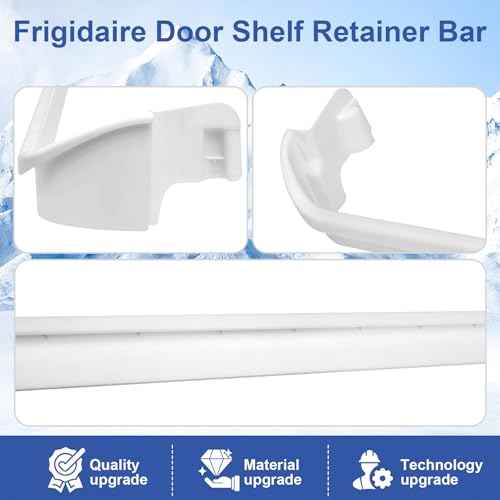 240534701 x1 & 240534901 x2 Refrigerator Door Shelf Retainer Bar Compatible with frigidaire ken-more Door Shelf Replacement Refrigerator Parts Replaces AP3214631 PS734936 948952 AP3214630 PS734935