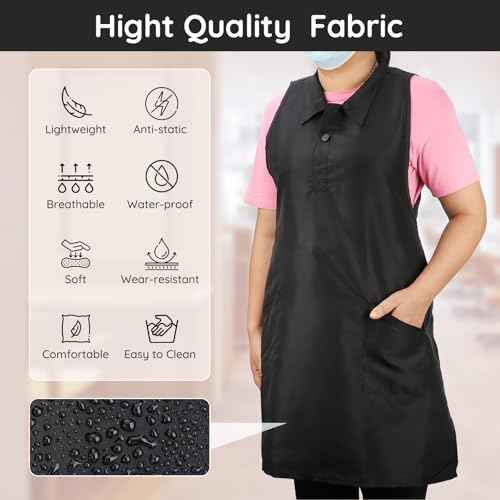 Segbeauty Hairdresser Apron, Professional Salon SPA Hair Stylist Vest Cosmetology Apron Pet Groomer Work Clothes