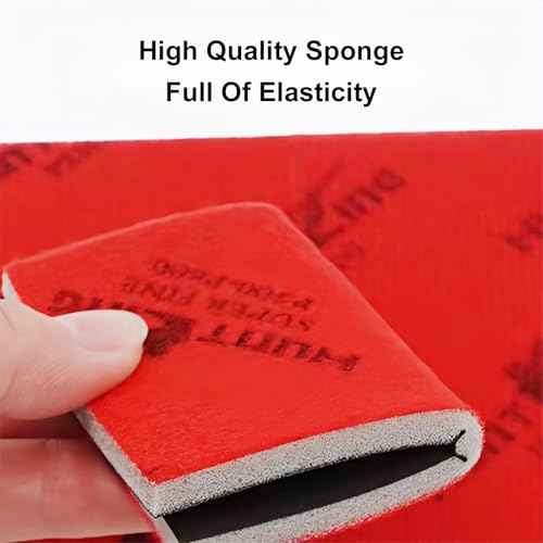 20 PCS 3-Inch x 4-Inch 320 Fine Grit Sandpaper, Ultra Soft Fine Sanding Sponges Pads Wet Dry Sandpaper Sponge, for Model Drywall, Metal, Wood, and Furniture Polishing
