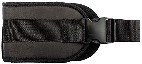 COW&COW Padded Gait Belt with 4 Handles and Quick Release Buckle 5.5 inchs(Black, Large/40inches-60inches)