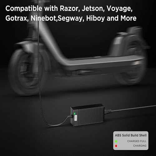 EVAPLUS UL Certified 54.6V Electric Bike Power Adapter, Fast Electric Scooter Charger for 48V Lithium Battery, DC Connector 5.5mm * 2.5mm/2.1mm