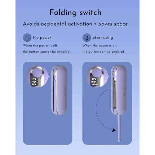 Portable Bidet for Travel, Rechargeable Electric Travel Sprayer with Adaptor, Waterproof High Pressure Handheld Bidet for Women Men Cleaning (Purple)