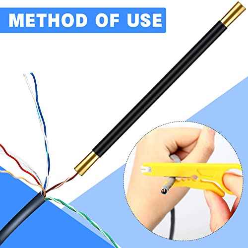 Network Cable Untwist Tool, Engineer Wire Straightener and Wire Stripper Set, Dual Headed Network Cable Looser, Cable Stripper Twisted Wire Separator for CAT5 CAT5e CAT6 CAT7