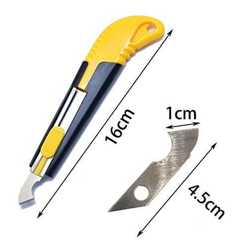 UoYu 1 Acrylic Cutter and 11 Pcs Blade Set, Multi-Use Cutter with Cutting Blade