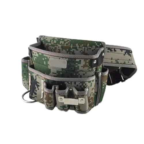 Oxford Cloth Waist Tool Bag with Belt Multiple Pocket Tool Pouch Electrician Tool Organizer Bag