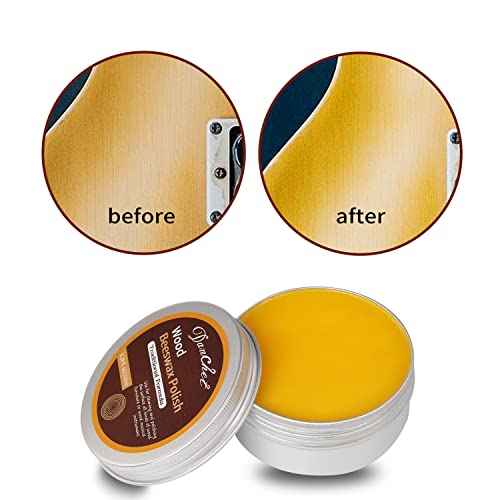 Beeswax Polish Cleaner for Violin Cello Guitar Wood Furniture and Musical Instruments - 60ml for Protecting and Enhancing Any Wooden Surface¡¦