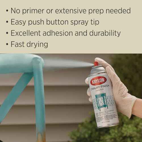 Krylon SW4108 Colonial Ivory, Spray Paint, Chalky Finish, 12 Oz, 12 Ounce (Pack of 1)