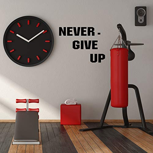 Tenare 4 Pieces Gym Wall Decal Motivation Vinyl Wall Decals Be Stronger Than Your Excuses Sticker Don't Wish for It Work for It Large Gym Never Give up Quote Sticker Home Exercise Fitness