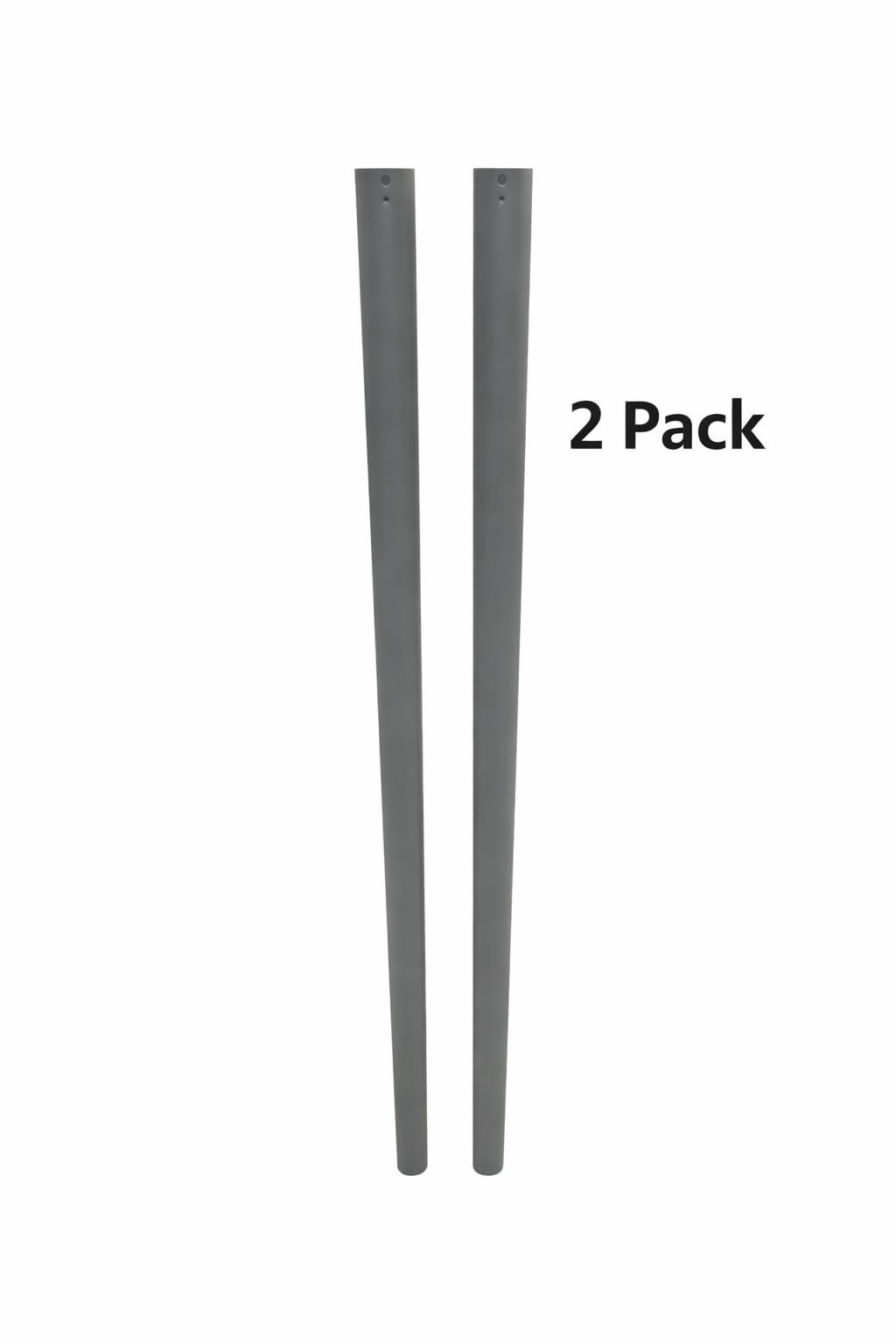 Replacement Vertical Pool Leg / Pole Frame Support Bar Gray Oval Compatible with Bestway Power Steel and Pro Max 18ft x 48in and 16ft x 48in Above Ground Swimming Pools (2 Pack) – Fits 2022+ Models